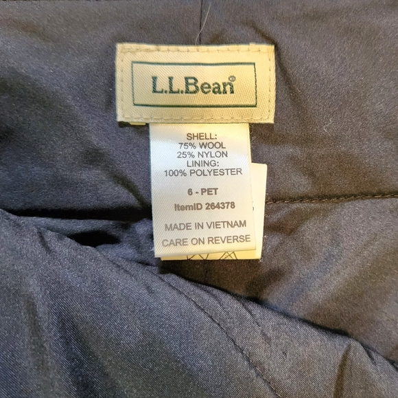 Vintage LL BEAN Wool Skirt Plaid Lined Gray & Purple Preppy Size 6P/30"⚘️HP⚘️ - Picture 4 of 9